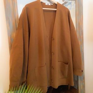 WOMEN U MILANO RIBBED OVERSIZED CARDIGAN XL